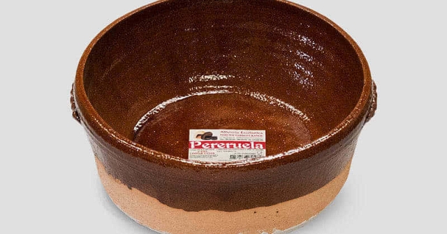 Cazuela de barro redonda honda Alfarería Escolástica