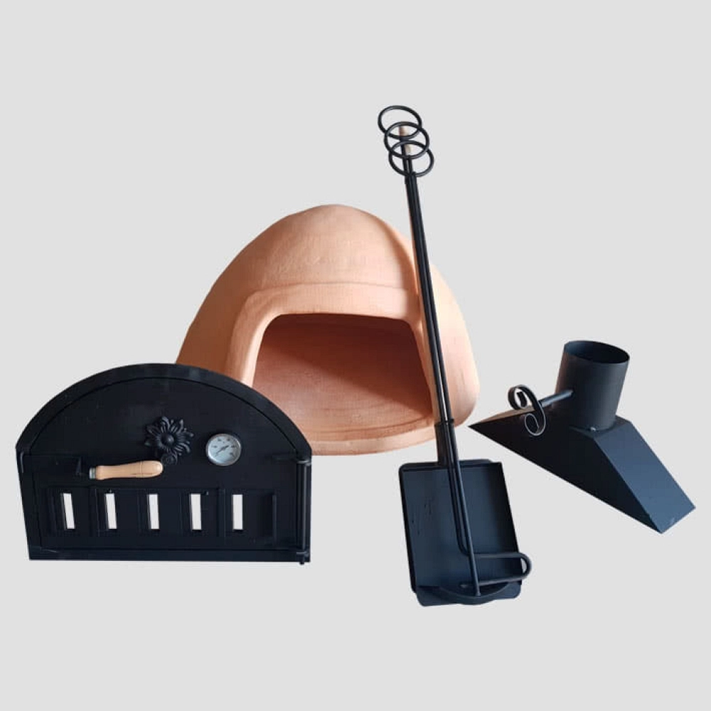 Lote de Horno de barro con accesorios y asador de regalo Lote de Horno de barro con accesorios y asador de regalo